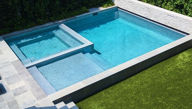 Pool and wood burning fireplace in the rear yard